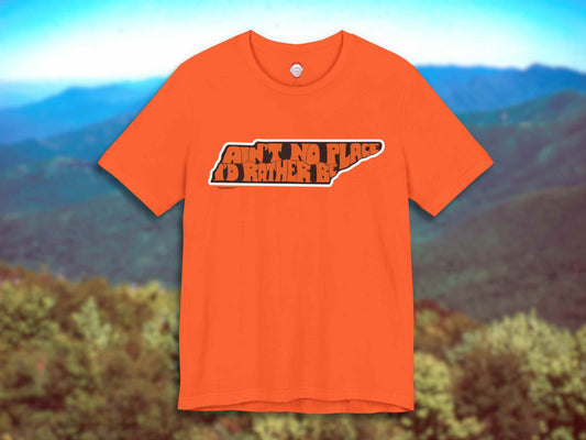 tennessee ain't no place i'd rather be shirt, grateful dead tennessee jed, front, smoky mountains background