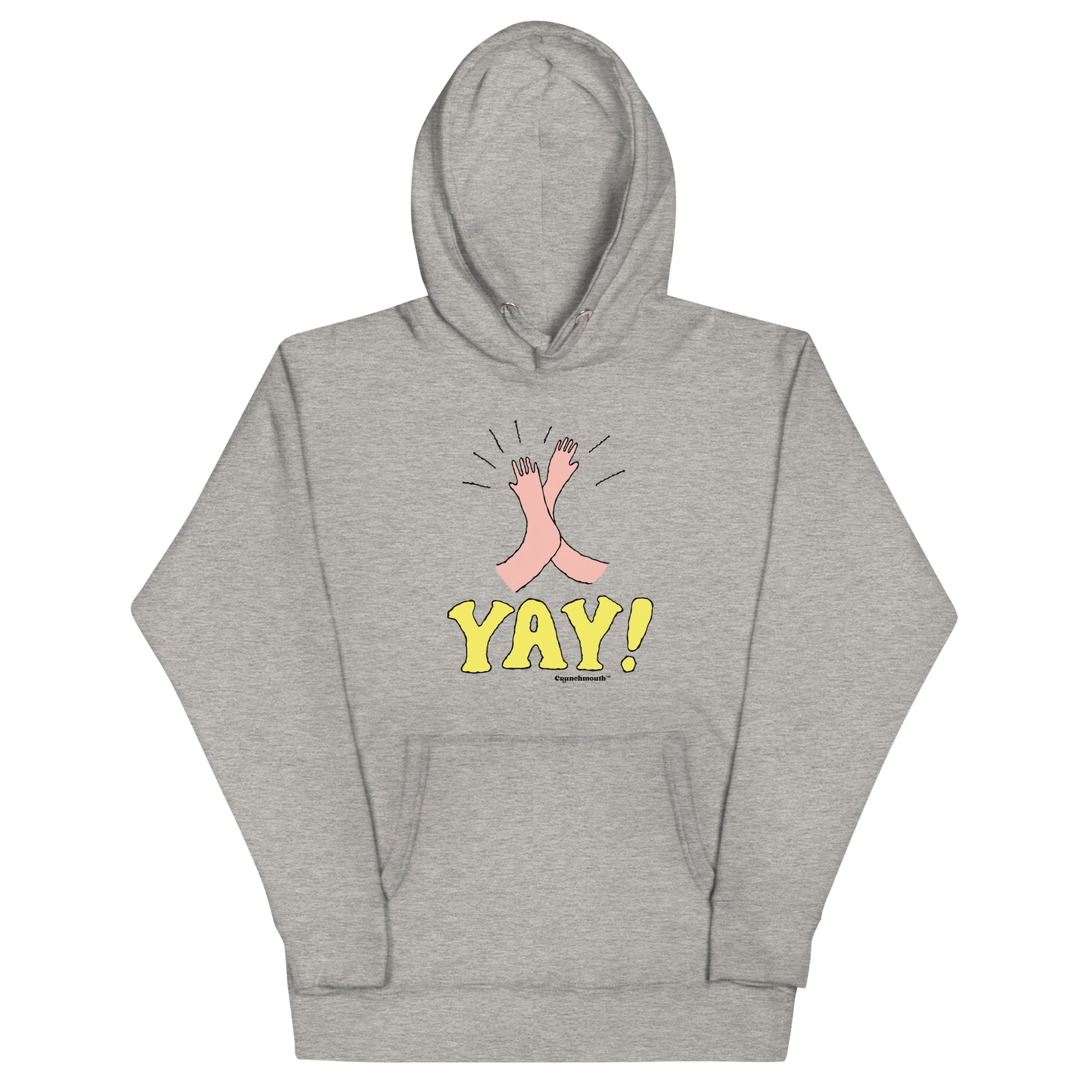 yay! high five hooded sweatshirt