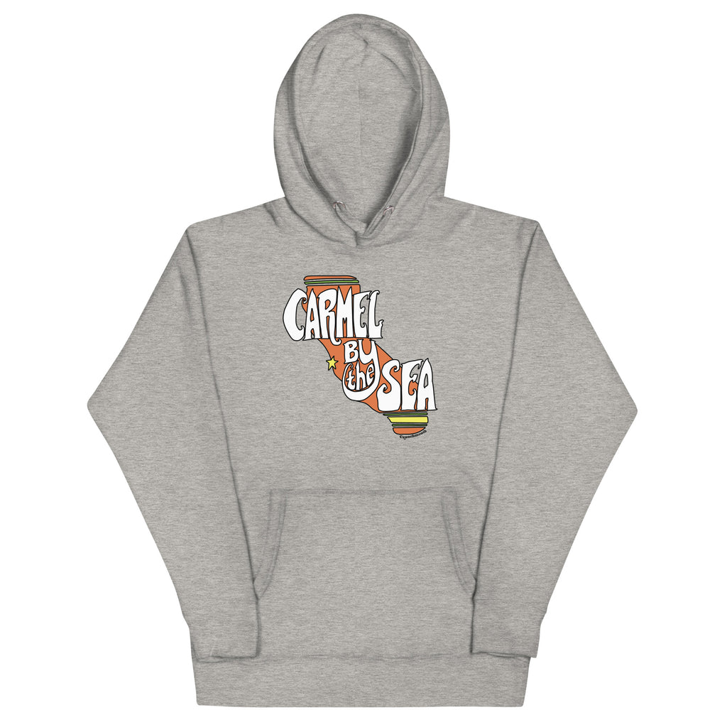 carmel by the sea california hooded sweatshirt, unisex