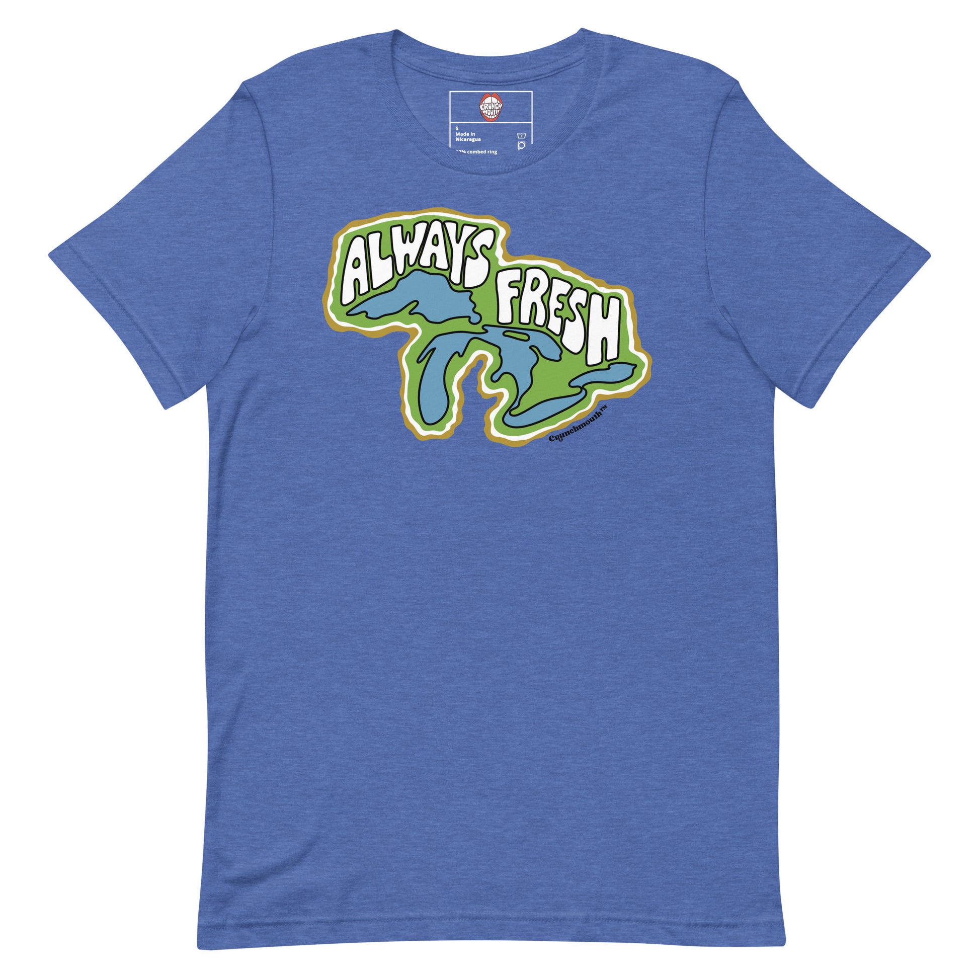 great lakes always fresh retro style t shirt