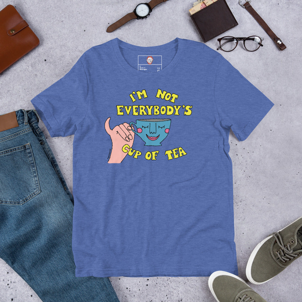 i&#39;m not everybody&#39;s cup of tea shirt,flat lifestyle mockups,front