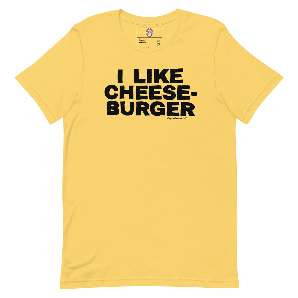 i like cheeseburger t shirt, unisex