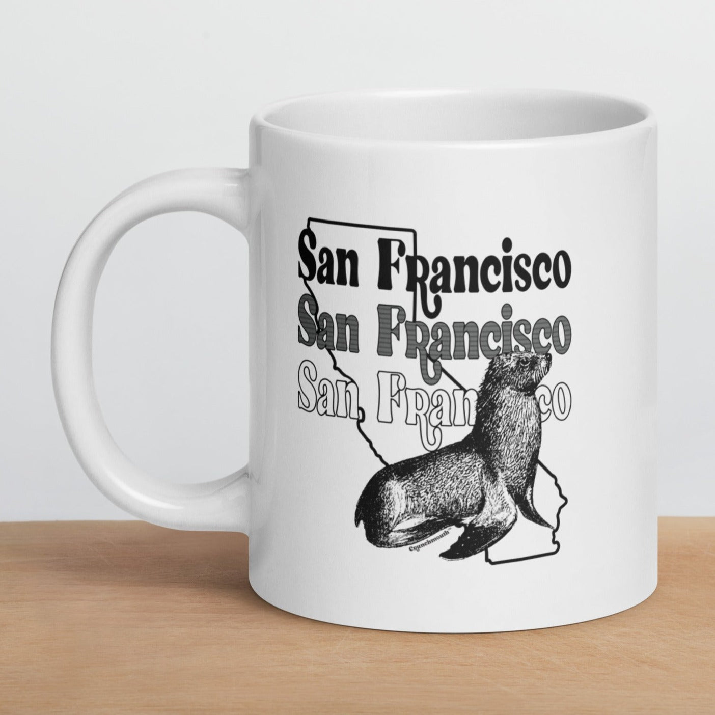 san francisco sea lion coffee mug