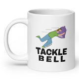 tackle bell coffee mug, angle 2