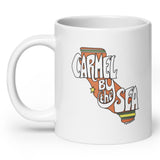 carmel by the sea ca coffee mug, angle 2