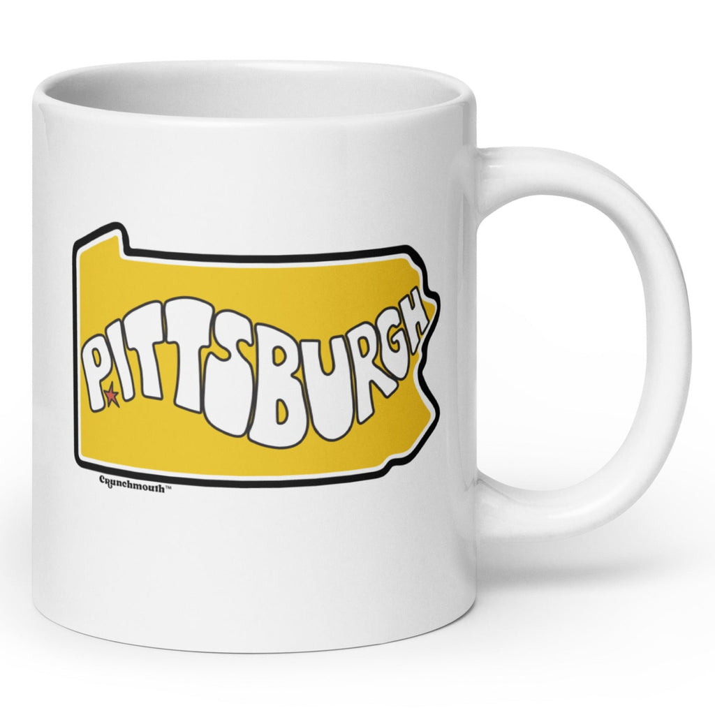 pittsburgh pennsylvania coffee mug, angle 1