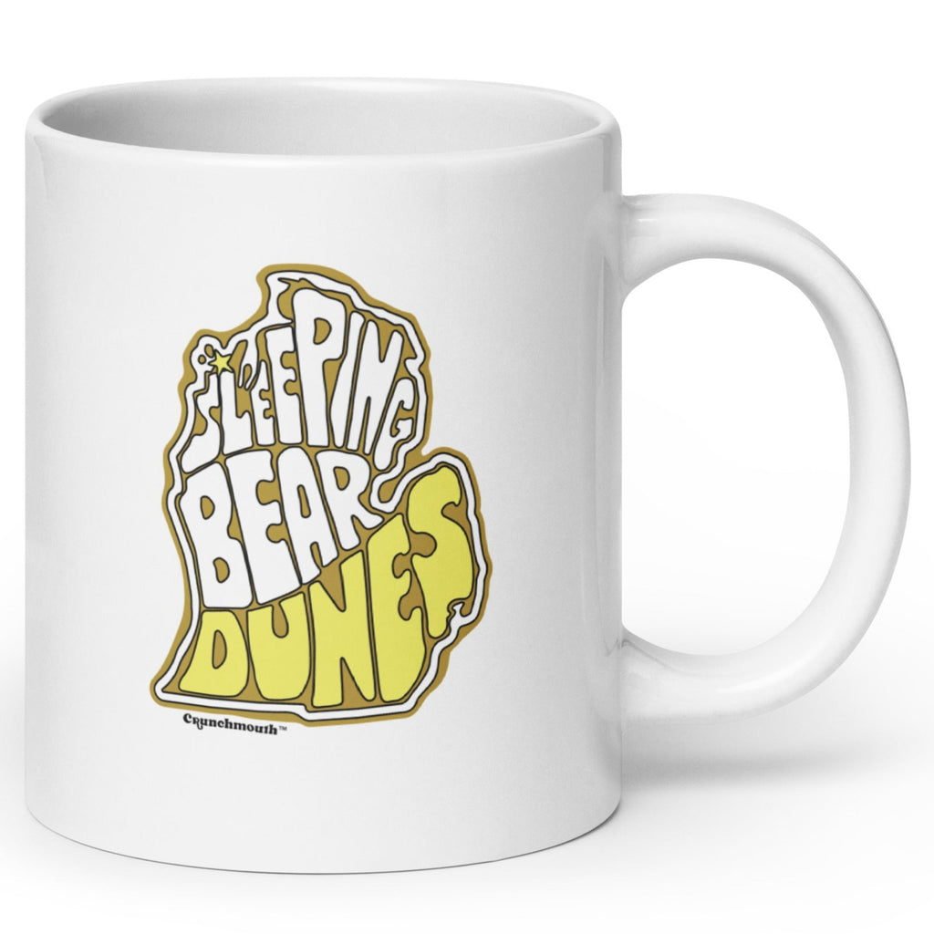 sleeping bear dunes coffee mug, angle 1