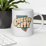 carson city nv retro style design ceramic mug